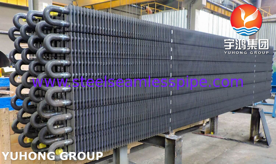 ASTM A106 Gr.B Σωλήνας Χάλυβα Άνθρακα Χωρίς Ραφή Τετράγωνου Τύπου H με Πτερύγια για Θερμαντικό Σώμα