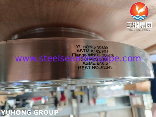 1/2" έως 24" ASTM A182 F51 WNRF Flanges Κλάση 150-2500 Ανθεκτικός στη διάβρωση διπλός χάλυβας