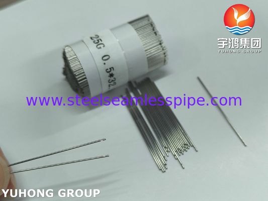 25G*32.5MM Ιατρικό μονοτρύπα από ανοξείδωτο χάλυβα για οδοντιατρική βελόνα ISO9626 SUS304
