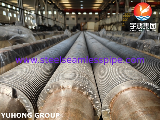 Σωλήνας χωρίς ραφή από κράμα χάλυβα ASME SA335 P22 HFW Solid Fin Tube για σύστημα HRSG