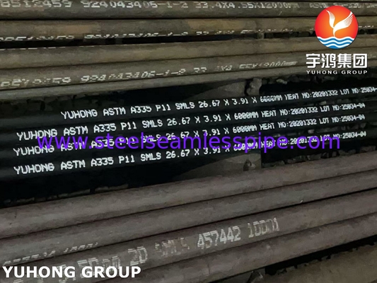 Σωλήνας χωρίς ραφή ASTM A335 P11 Υψηλής Θερμοκρασίας για Σωληνώσεις Πετροχημικών & Εργοστασίων Παραγωγής Ενέργειας