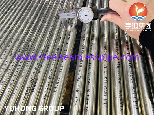 ASTM B167 UNS N06600 Σωλήνας από κράμα νικελίου χωρίς ραφή Inconel 600 Σωλήνας εναλλάκτη θερμότητας