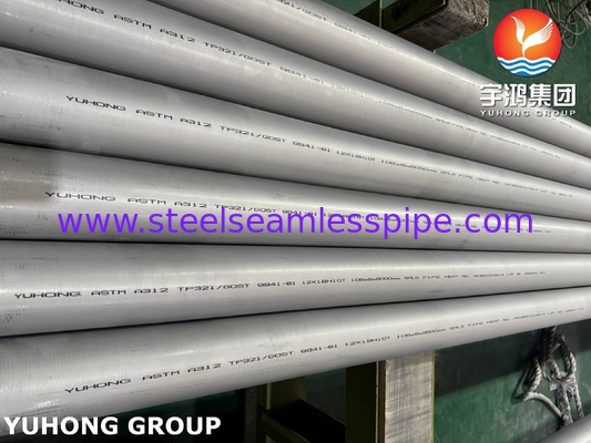 ASTM A312 TP321 UNS 32100 Χάλυβα από ανοξείδωτο χάλυβα