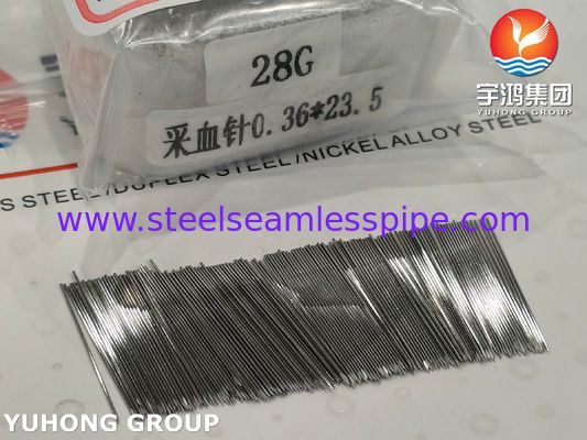 Λανσέτα αίματος 28G 23.5MM SUS304 από ανοξείδωτο χάλυβα για λήψη αίματος, Τριγωνική συμπαγής μύτη