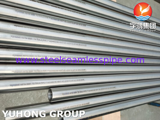 ASTM B861 Gr.2 UNS R50400 Χωρίς συγκόλληση σωλήνες τιτανίου ανθεκτικοί στη διάβρωση για βιομηχανικές εφαρμογές