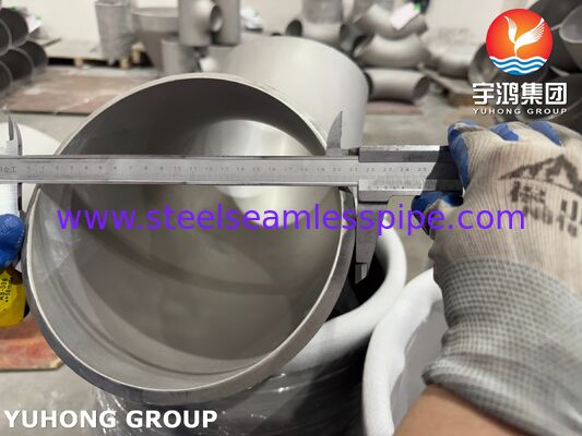 ASTM B366 WPHC276 / UNS N10276 BW Εξαρτήματα Σωλήνων Hastelloy C276 Αγκώνας 45 Μοιρών 90 Μοιρών