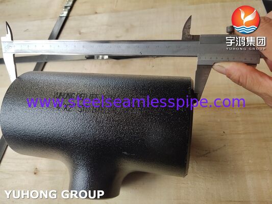 Εξάρτημα από ανθρακούχο χάλυβα ASTM A234 WPB, μειωτικό T, συγκολλημένο με οπίσθια συγκόλληση