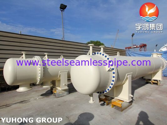 Εναλλάκτης θερμότητας ASME U Stamped AES τύπου με πλωτή κεφαλή και σωλήνες TP316L για σκληρή χρήση