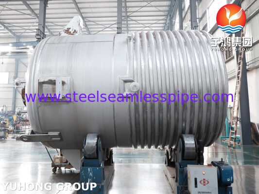 Δοχείο αντιδραστήρα με επένδυση πιστοποιημένο με τη σφραγίδα ASME U σε ανθρακούχο χάλυβα SA516 Gr.70 με αναδευτήρα για ανάμιξη