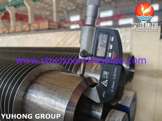 Υψηλής συχνότητας συγκολλημένο φτερωτό σωλήνα - ASTM A335 P22 βάση / 11-13Cr φτερά για λέβητες και θερμαντήρες