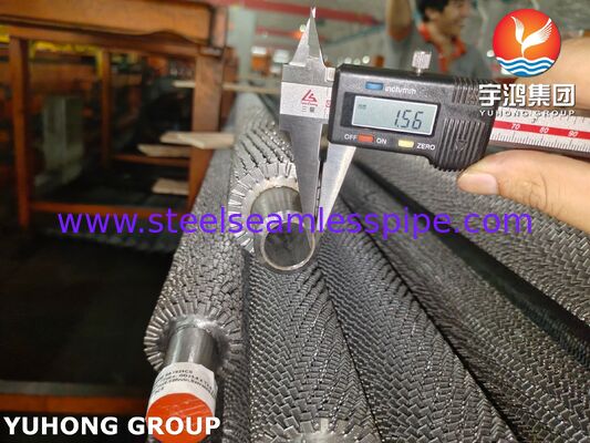 Σημιδωμένοι σωλήνες με πτερύγια. Υψηλής συχνότητας συγκολλημένοι. Τ-22 σωλήνας βάσης και πτερύγια CS για HRSG / λέβητα.