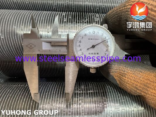 Εξωθημένος Σωλήνας με Πτερύγια - Βάση από Ανθρακούχο Χάλυβα ASTM A179 / Πτερύγια από Αλουμίνιο 1060 για Εναλλάκτες Θερμότητας