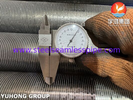 Εξωθημένος Σωλήνας με Πτερύγια - Βάση από Ανθρακούχο Χάλυβα ASTM A179 / Πτερύγια από Αλουμίνιο 1060 για Εναλλάκτες Θερμότητας