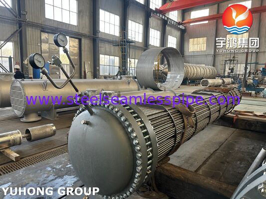 ASME SA179 U σχήμα σωλήνων Χωρομεταλλευτής θερμότητας σωλήνα δέσμη συμπεριλαμβανομένου ASME SA516 Gr70N φύλλο σωλήνα για βιομηχανική μεταφορά θερμότητας
