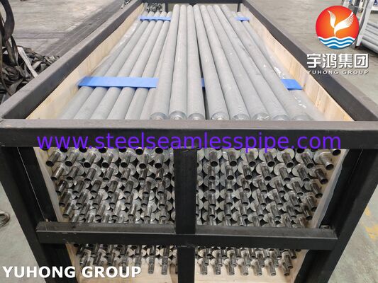 EN 10217-7 1.4301 Εκχυλισμένοι σωλήνες φιν για ψύκτες αέρα Ανάκτηση θερμότητας