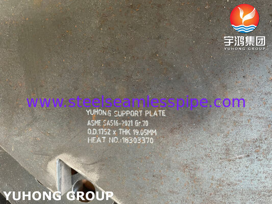 Πίνακας στήριξης ASME SA516 GR 70 για εναλλάκτη θερμότητας