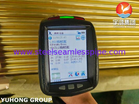 Τύπος από κράμα χαλκού νικελίου ASTM B111/ASME B111 C44300 O61