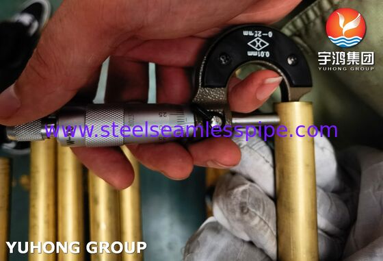 Εφαρμογή σε συμπυκνωτή και εναλλάκτη θερμότητας ASTM B111 C68700 Τύπος χαλκού νικελίου