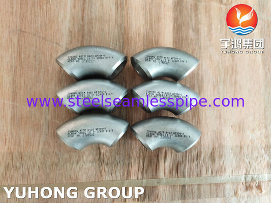 Αγκώνας 90 μοιρών LR χωρίς ραφή ASTM A403 WP304-S για Βιομηχανική Χρήση