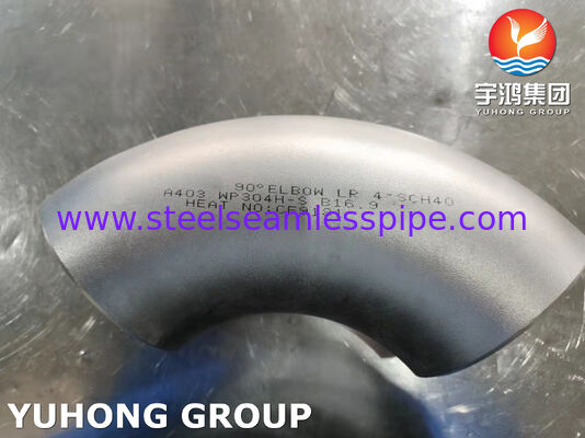 ASTM A403 WP304H-S Εξάρτημα Γωνίας για Βιομηχανικό Πεδίο, Εξάρτημα Σωλήνα από Ανοξείδωτο Χάλυβα