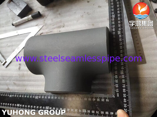 ASTM A234 WPB Tee, High Strength Carbon Steel Butt Weld Tee για συστήματα αγωγών πετρελαίου, φυσικού αερίου και νερού