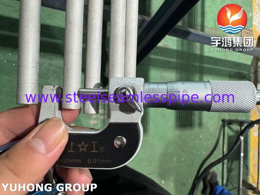 Σωλήνας χωρίς συγκόλληση από ανοξείδωτο χάλυβα ASTM A269 TP316L για συμπυκνωτή, αποξειδωμένος και ανόπτηση