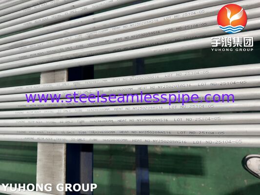 Σωλήνας χωρίς συγκόλληση από ανοξείδωτο χάλυβα ASTM A269 TP316L για συμπυκνωτή, αποξειδωμένος και ανόπτηση