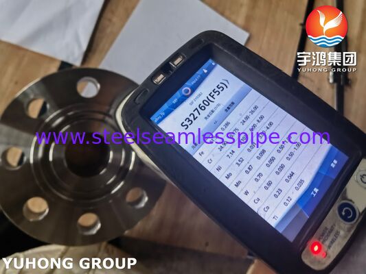 ΑΣTM A182 F55 UNS S32760 Διπλής χάλυβα ζύγιση Neck Flange RTJ EN 1.4501