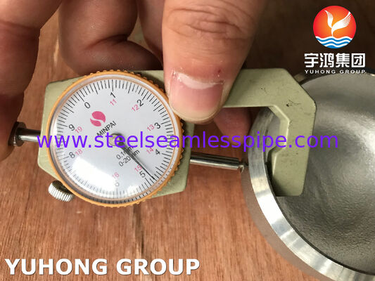 Ανταλλάκτης θερμότητας συμπυκνωτών συναρμολογήσεων B16.9 ASTM A403 WP304L συγκόλλησης άκρης ΚΑΠ