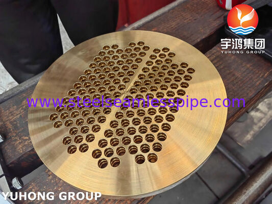 ASME SB171 C46400 Naval Brass Tubesheet for Marine & Heat Exchanger Applications with Corrosion-Resistant Properties
