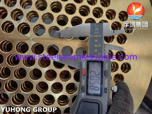 ASME SB171 C46400 Naval Brass Tubesheet for Marine & Heat Exchanger Applications with Corrosion-Resistant Properties