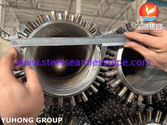 ASTM A335 P22 Σωλήνας με πτερύγια με πτερύγια από χάλυβα άνθρακα