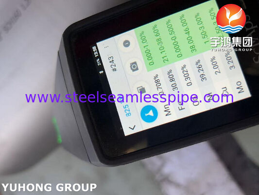 ASTM B423 UNS N08825 Incoloy 825 Nickel Alloy Steel Seamless Tube Μεγάλης Διαμέτρου, Ανθεκτικός σε υψηλές θερμοκρασίες, υψηλής συγκέντρωσης οξέος