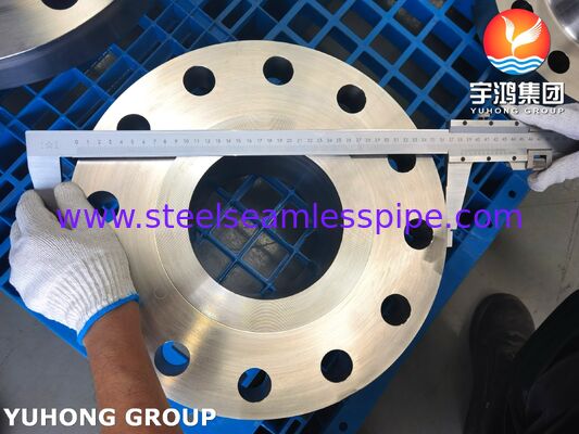 ASTM B564 UNS N10276 / Hastelloy C276 Φλάντζης λαιμού συγκόλλησης, ανυψωμένη όψη (RF) κλάση 150/300/600, για αφαλάτωση θαλασσινού νερού