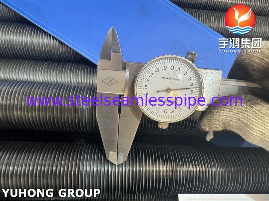 AL1060 Αλουμινένιο σωλήνα πτερύγιας L-ποδιού σε σωλήνα βάσης ASTM A179