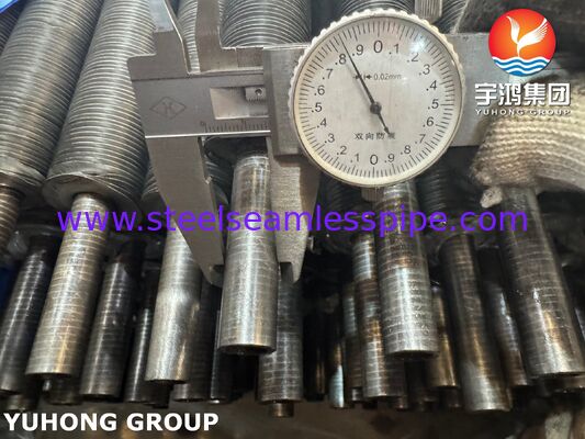 AL1060 Αλουμινένιο σωλήνα πτερύγιας L-ποδιού σε σωλήνα βάσης ASTM A179