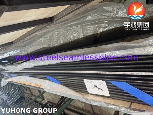 AL1060 Αλουμινένιο σωλήνα πτερύγιας L-ποδιού σε σωλήνα βάσης ASTM A179