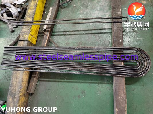 Σωλήνας εναλλάκτη θερμότητας από χάλυβα κράματος ASTM A213 T9, ψυχρής έλξης σε σχήμα U για πυρηνικό σταθμό παραγωγής ενέργειας