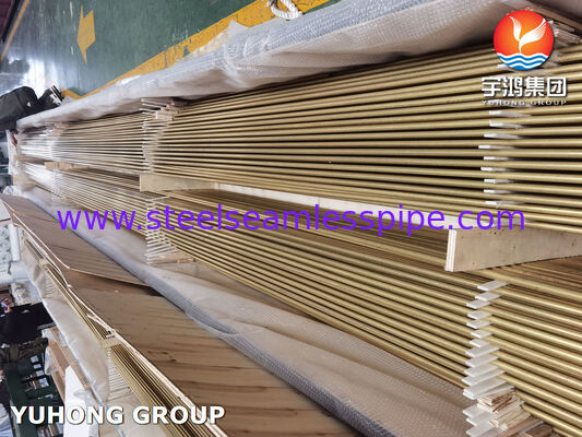 ASME SB111 C68700 Αρσενικούχος Ορείχαλκος Αλουμινίου Σωλήνας σε σχήμα U χωρίς συγκόλληση με Επίθεση Πρόσκρουσης