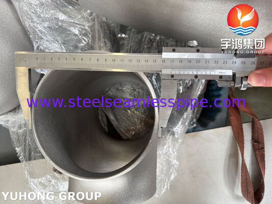 Σύνδεσμος χάλυβα κράματος νικελίου ASTM B366 WP20CB / Alloy 20 / UNS N08020 με συγκόλληση άκρου ίσο Τ