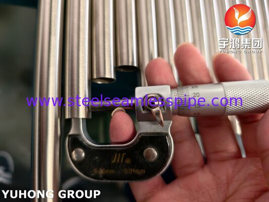 ASTM B163 UNS N08810 Incoloy 800H Χαλύβδινος Σωλήνας από Κράμα Νικελίου Λαμπρής Ανόπτησης χωρίς Συγκόλληση για Συμπυκνωτή
