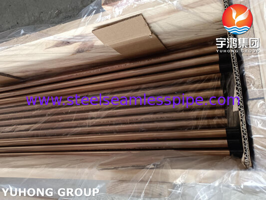 Σωλήνας από κράμα χαλκού Admiraty Tube ASME SB111 C70600 O61 SMLS 19.05X1.65X8000MM Εναλλάκτης θερμότητας Εφαρμογή εξοπλισμού θαλασσινού νερού