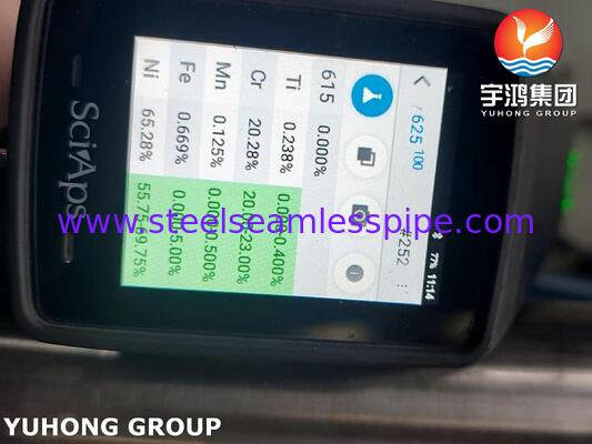 Σωλήνες από κράμα νικελίου ASME SB444 Inconel 625 GR.1 Seamless 2'*SCH80*1000MM Κεταλλέκτης και δοχείο πίεσης