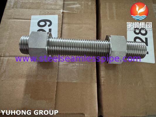 Υπερ-διπλής σύνδεση ISO4017 S32205 2205 διπλής χάλυβα Hex Bolt Nut Washer