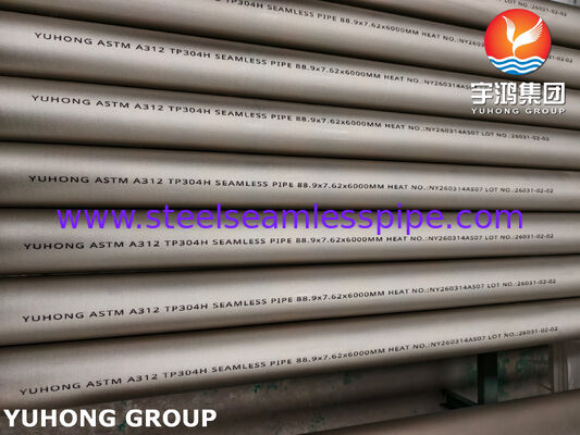ASTM A312 TP304H / 1.4948 Ατσάλινος Χάλυβας Χωρίς Σύνδεση Πύλη Στρογγυλό Πύλη