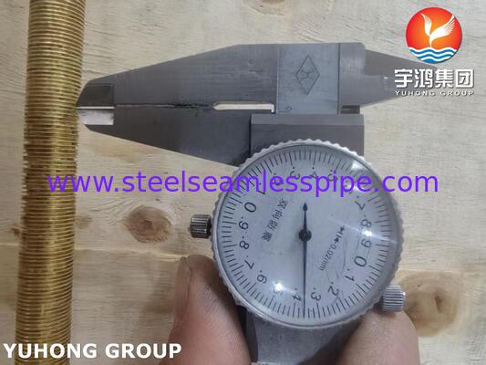 ASME SB111 C68700 Σωλήνες χαμηλών πτερυγίων για ανταλλακτές θερμότητας με κέλυφος και σωλήνες