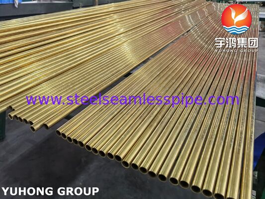 Αδιάβροχο σωλήνα από κράμα χαλκού ASTM B111 C44300 C70600 C71500 C68700 C71640 Εφαρμογή ψύκτη αέρα ψυγείο θερμοκηπίου συμπυκνωτή
