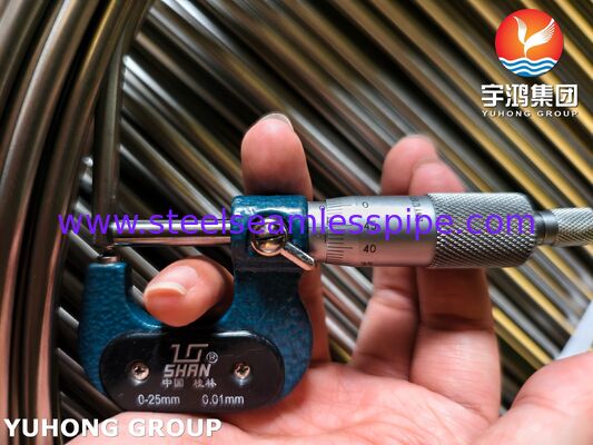 ASTM A269 TP316L Φωτεινός αναμμένος τυλιγμένος σωλήνας από ανοξείδωτο χάλυβα για υδραυλικούς αγωγούς
