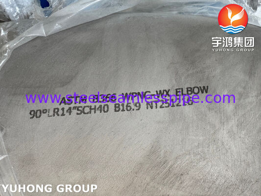 ASTM B366 WPNC Αγκώνες UNS N04400 / Monel 400 Buttweld Τεχνουργήματα σωλήνων 90 μοίρες LR Αγκώνες