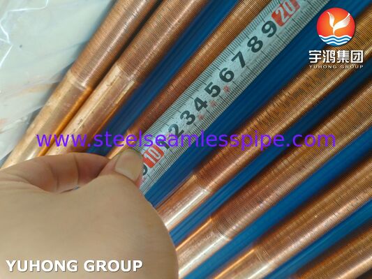 ASTM B111 C12200 Χωρίς συγκόλληση σωλήνας χαλκού Φώσφορος-αποξειδωμένος για κλιματιστή εναλλάκτη θερμότητας